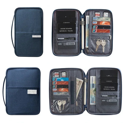 Waterproof family passport holder and travel document organizer - image 5