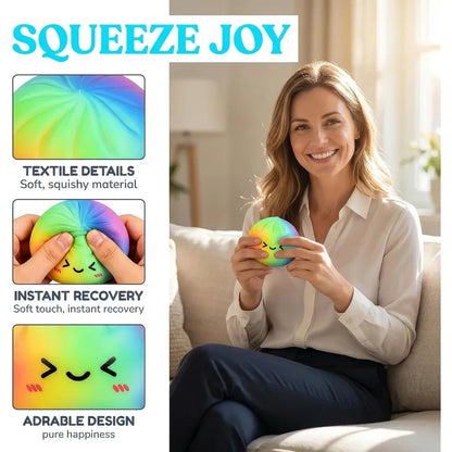 Cute rainbow dumpling sensory fidget toy
