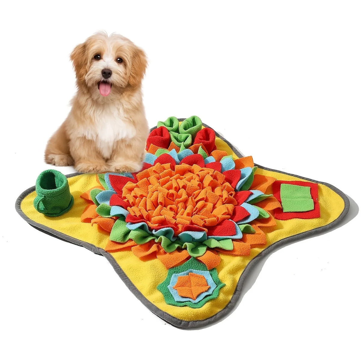 Dog snuffle mat interactive feeding puzzle