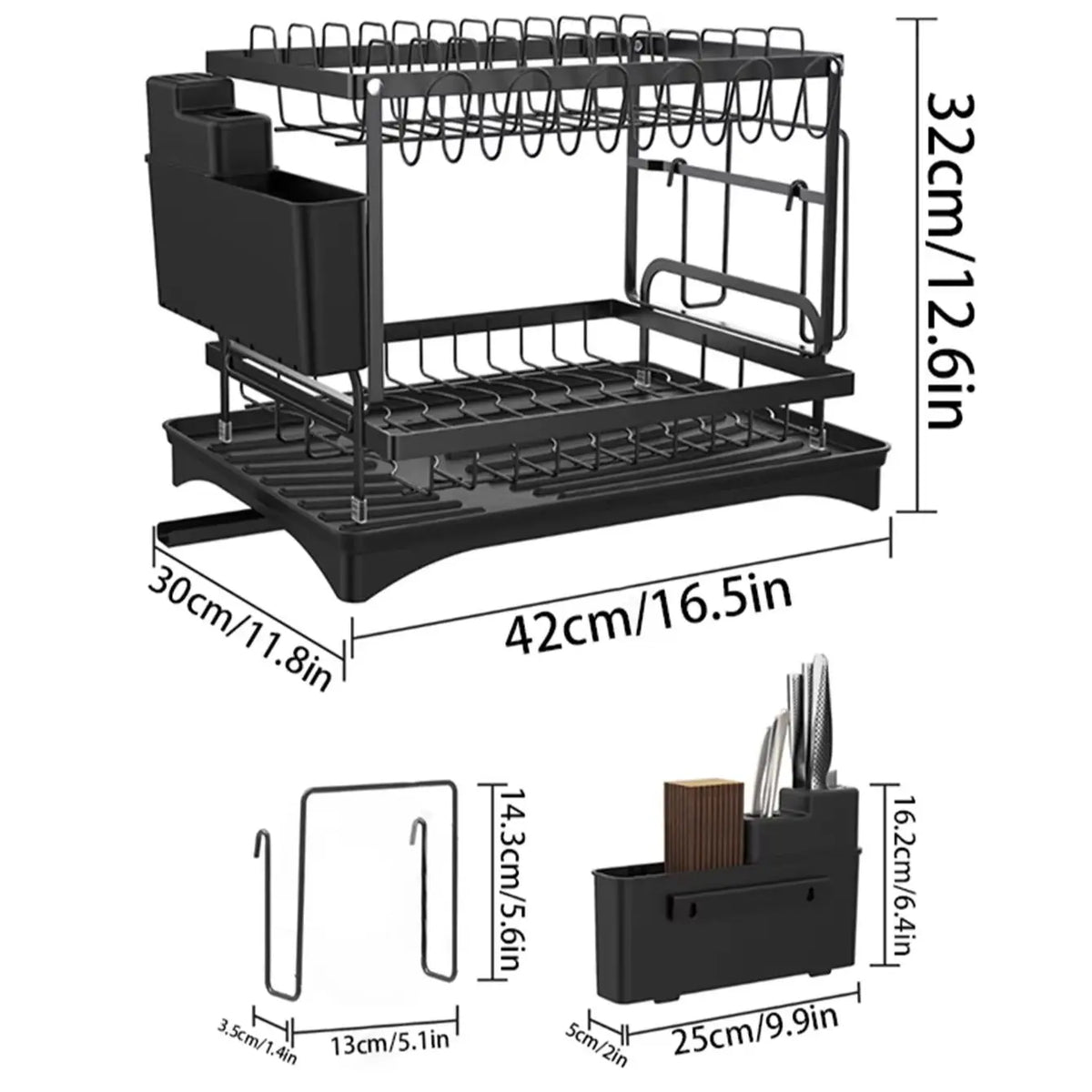 Large dish drying rack