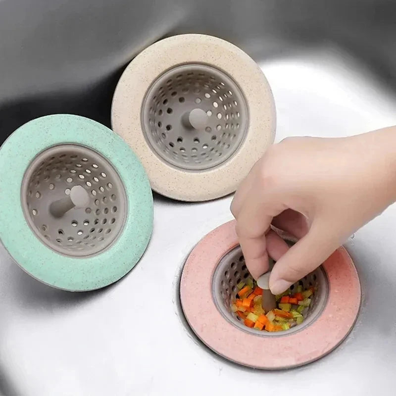 Silicone sink strainer with handle