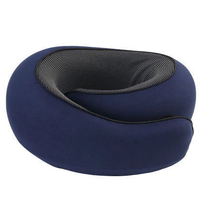 Dark blue memory foam snail pillow