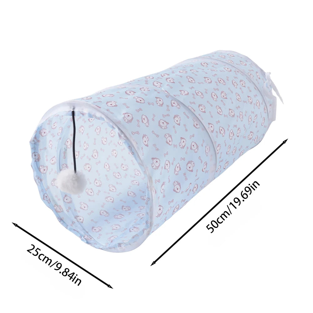 Collapsible cat tunnel top view