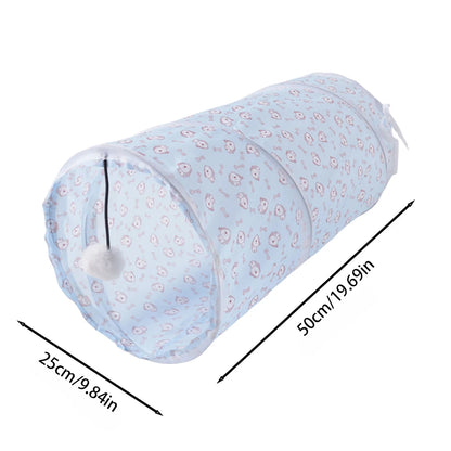 Collapsible cat tunnel top view
