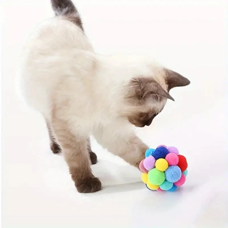 Cat ball toy set size and dimensions