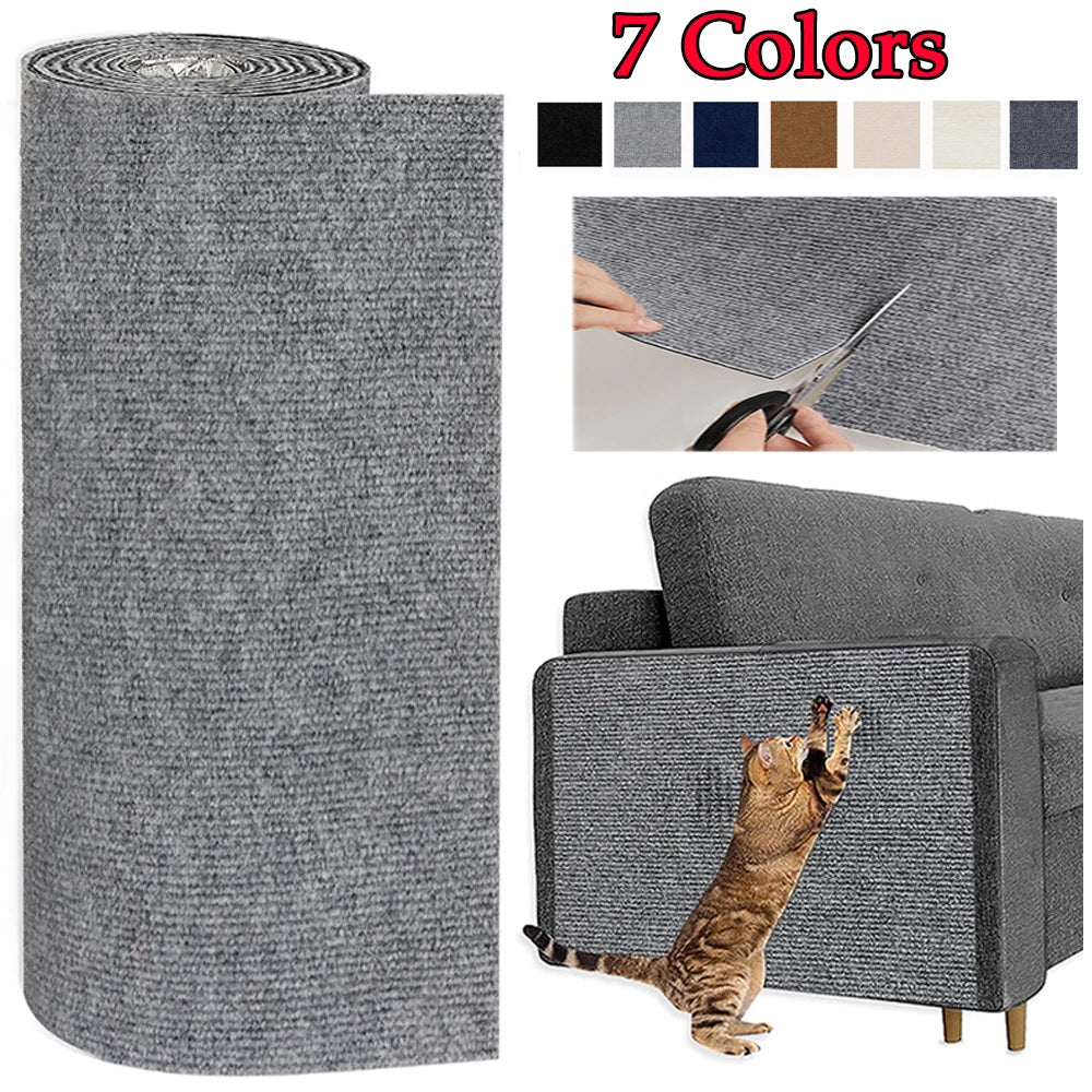 Self-adhesive cat scratch mat sofa protector