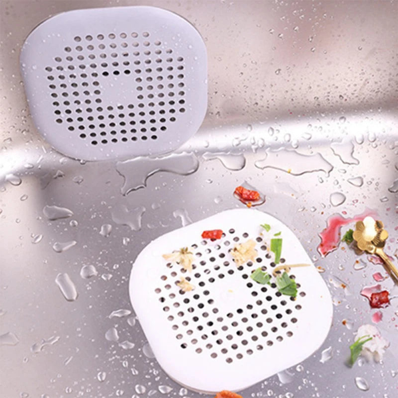 Kitchen sink silicone strainer