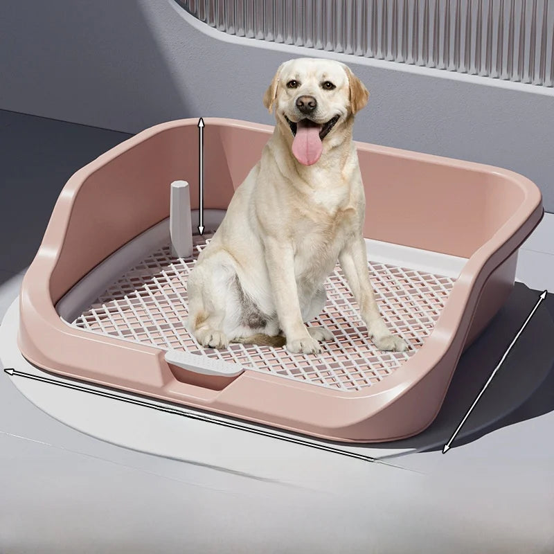 Foldable Indoor Dog Potty Tray, Pad-Free Training Toilet for Small Breeds