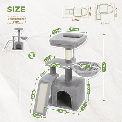 Small cat tower furniture for living room