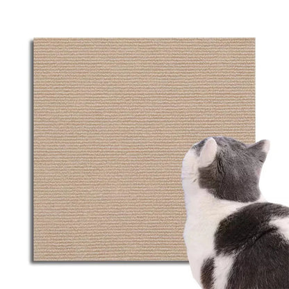 Brown felt cat scratch mat