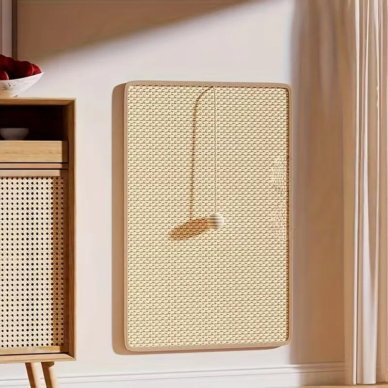 Sisal scratcher protecting sofa