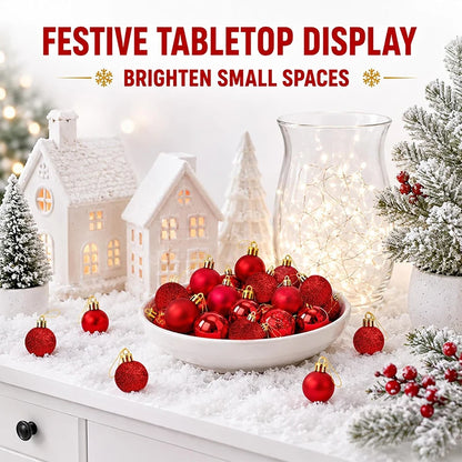 Mini Christmas ball ornaments set - image 5