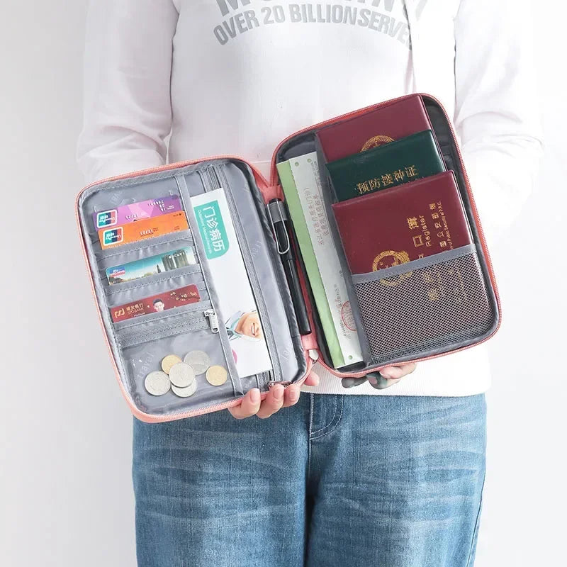 Waterproof family passport holder and travel document organizer - image 3