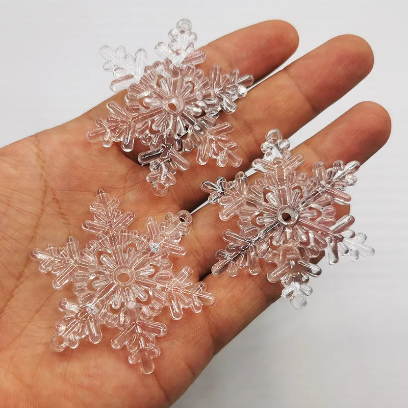Clear acrylic snowflake Christmas ornaments - image 8