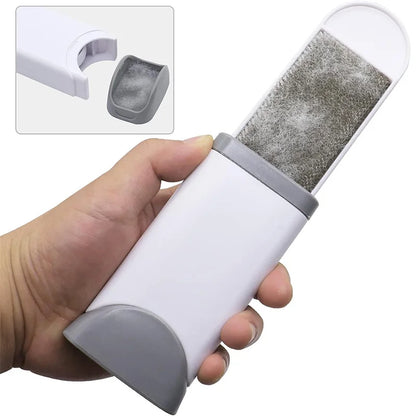 Grey lint remover brush