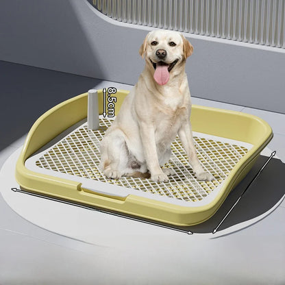 Foldable Indoor Dog Potty Tray, Pad-Free Training Toilet for Small Breeds