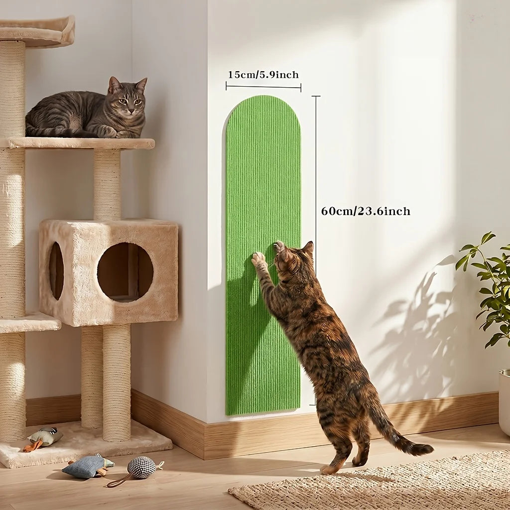 Gray cat scratcher mat