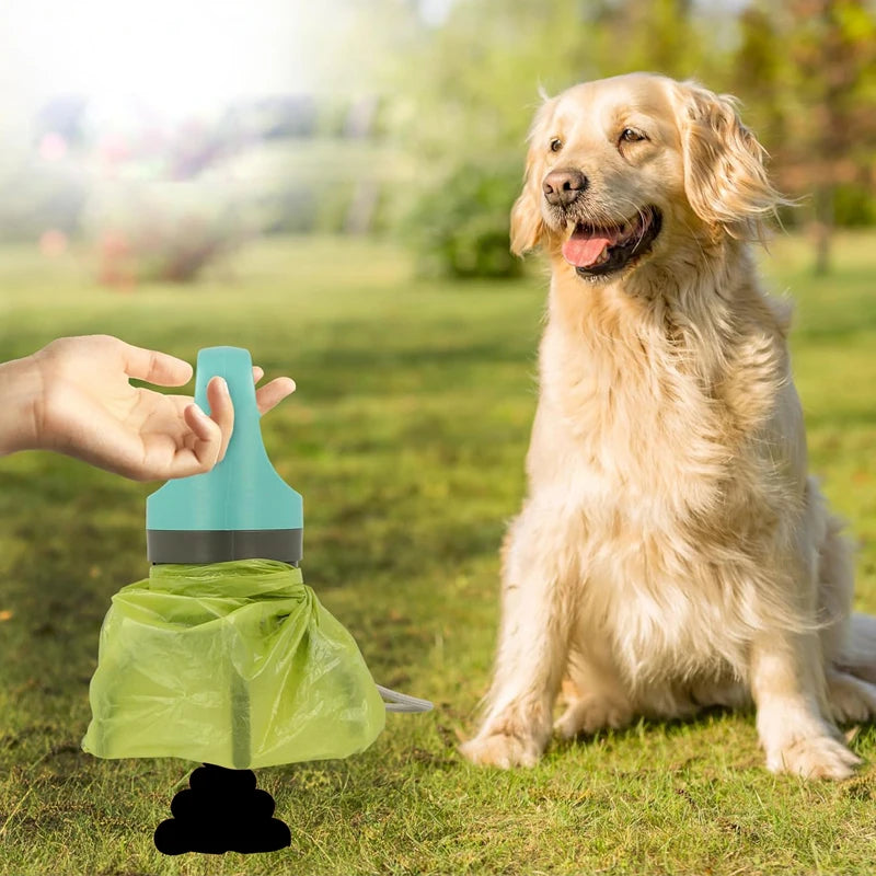 Portable dog poop scooper with bag dispenser - image 2