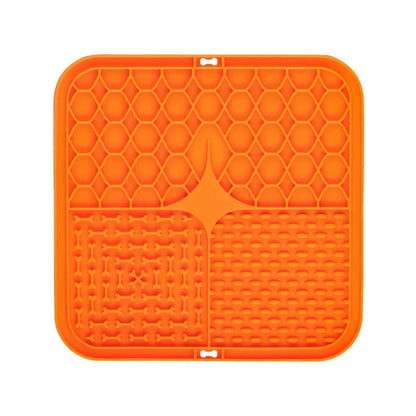 Purple silicone lick pad