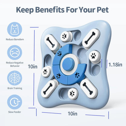 Dog puzzle toy slow feeder color options