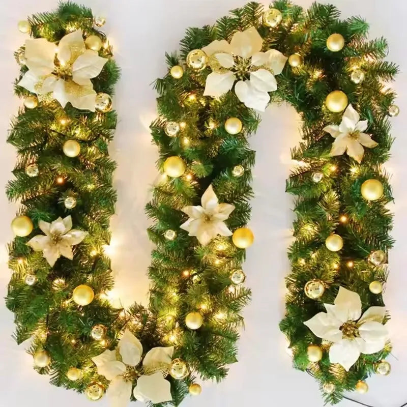 2.7m LED Christmas garland with lanterns - image 6