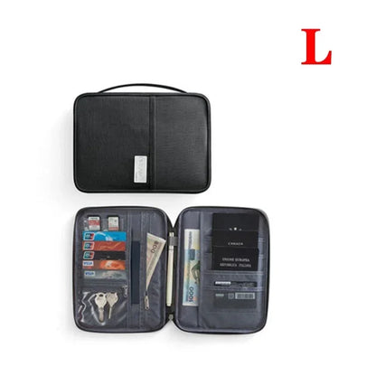 Waterproof family passport holder and travel document organizer - image 9