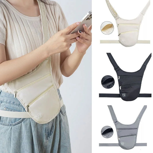 Invisible sports money belt waist bag