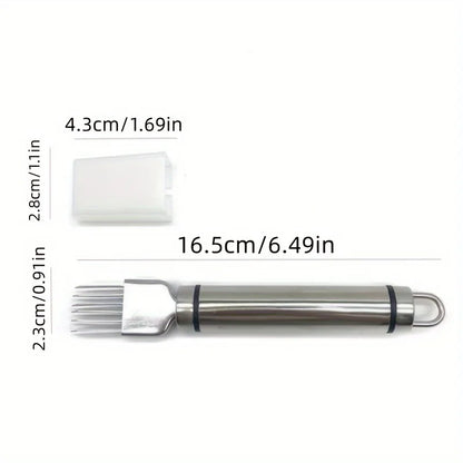 Compact stainless steel scallion cutter