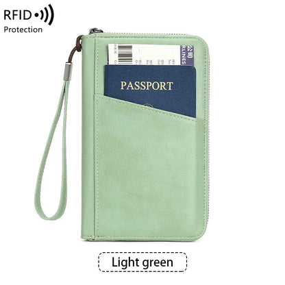 RFID blocking passport wallet in vegan leather - image 9