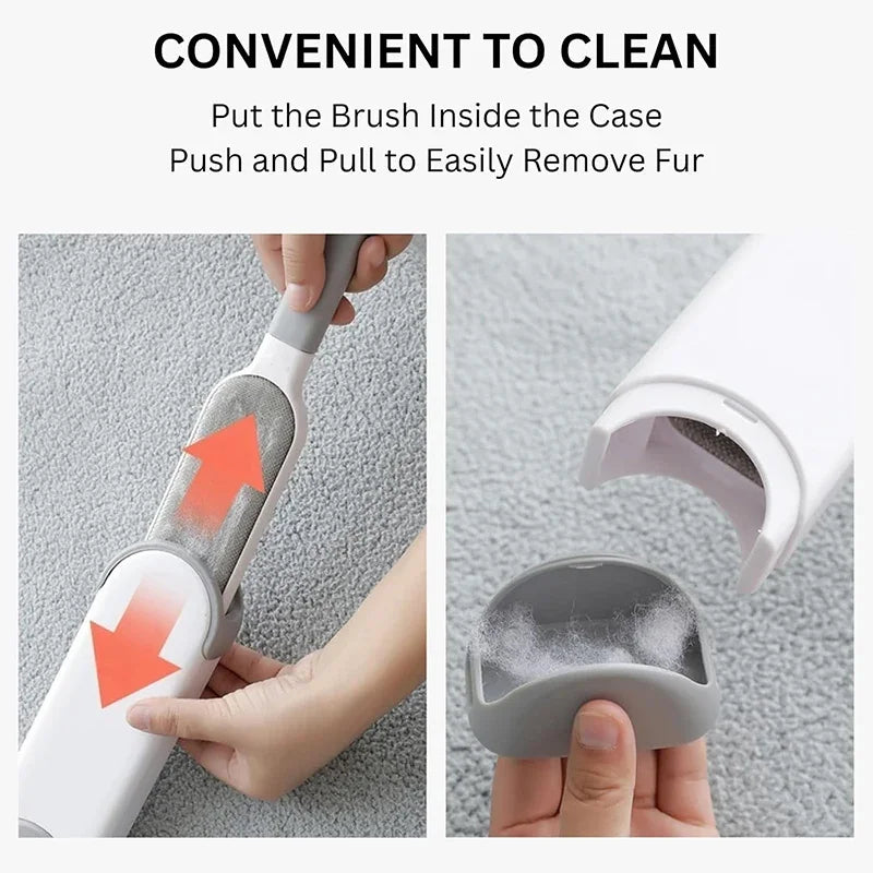 Lint brush for clothes and car seats