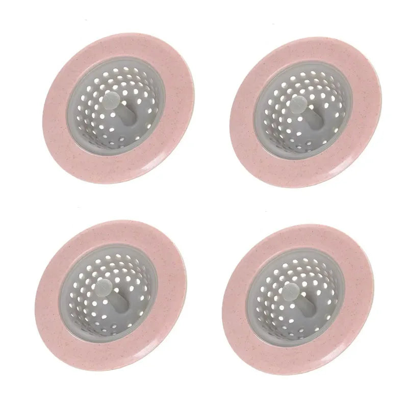 Blue silicone sink strainer