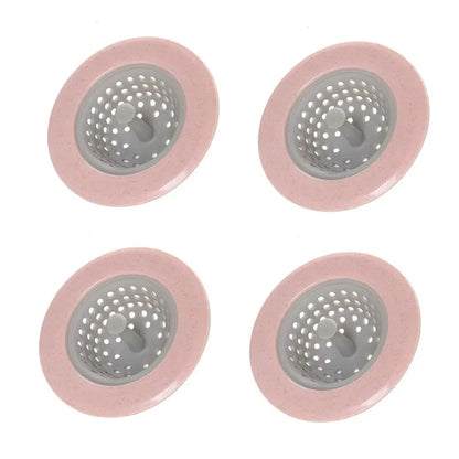 Blue silicone sink strainer