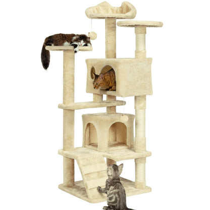 Corner cat tower furniture for living room