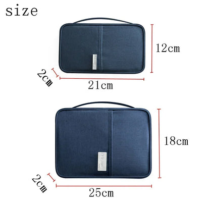 Waterproof family passport holder and travel document organizer - image 2