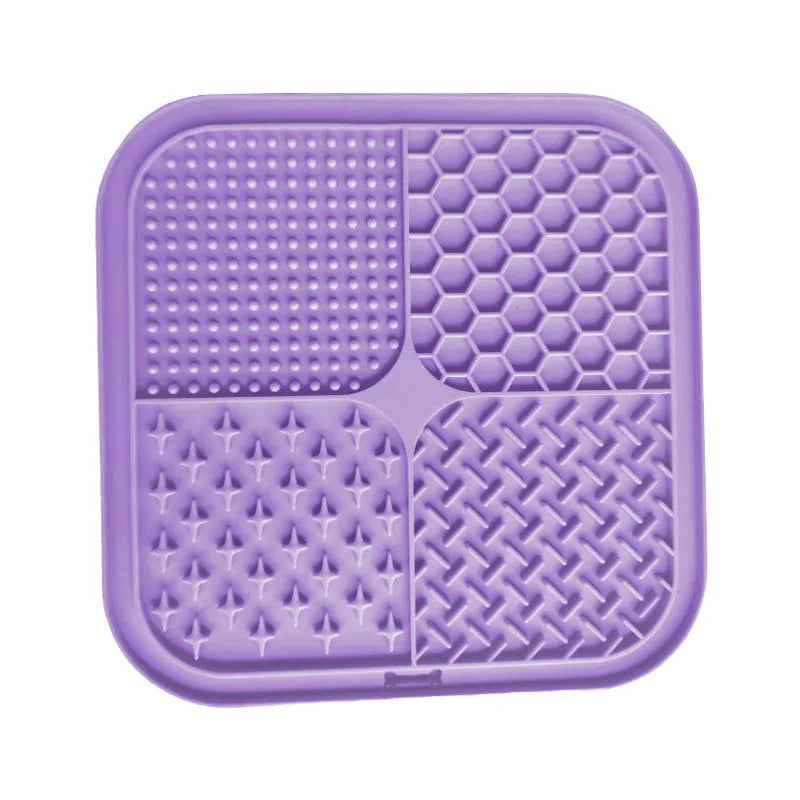 Lick mat sections for kibble, wet food and treats