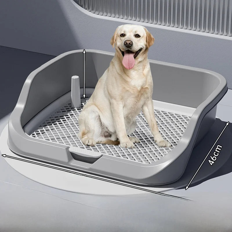 Foldable Indoor Dog Potty Tray, Pad-Free Training Toilet for Small Breeds