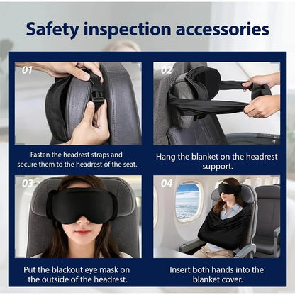 Adjustable travel sleep mask