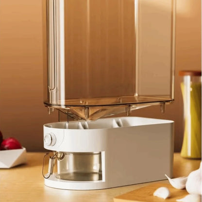 Moisture-proof rice dispenser for kitchen pantry storage