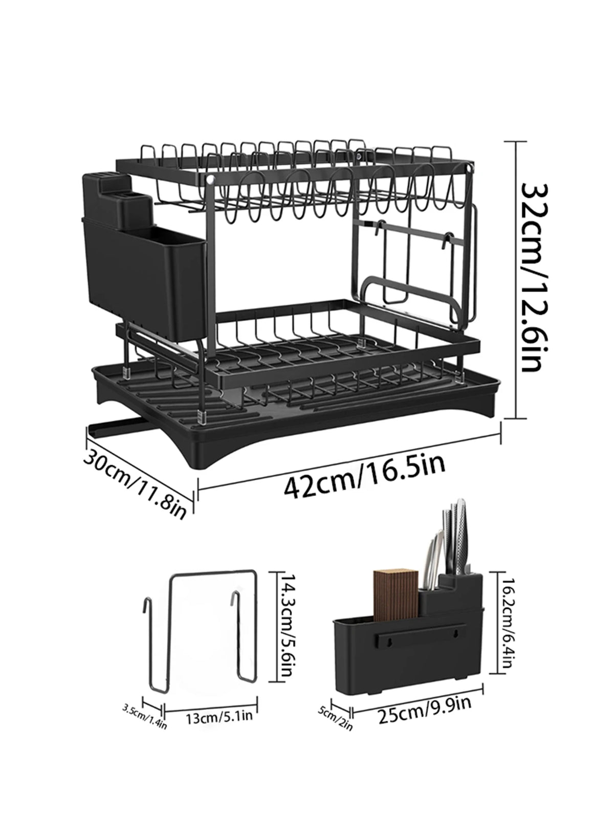 Rust-resistant dish drying rack