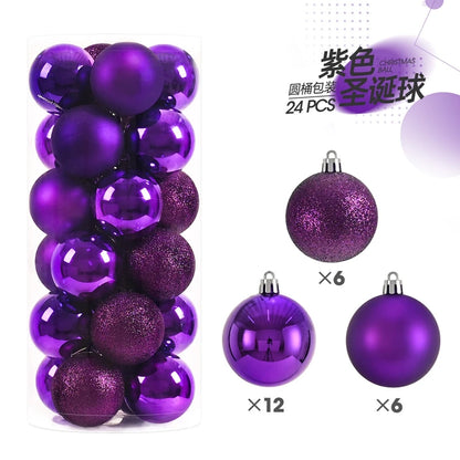 Mini Christmas Ball Ornaments 24 or 36 Pcs, Colorful Tree Decorations