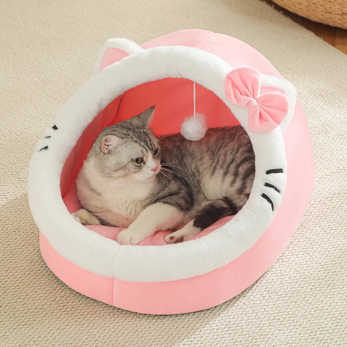 Warm cat tent bed for small dogs