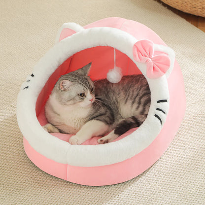 Warm cat tent bed for small dogs