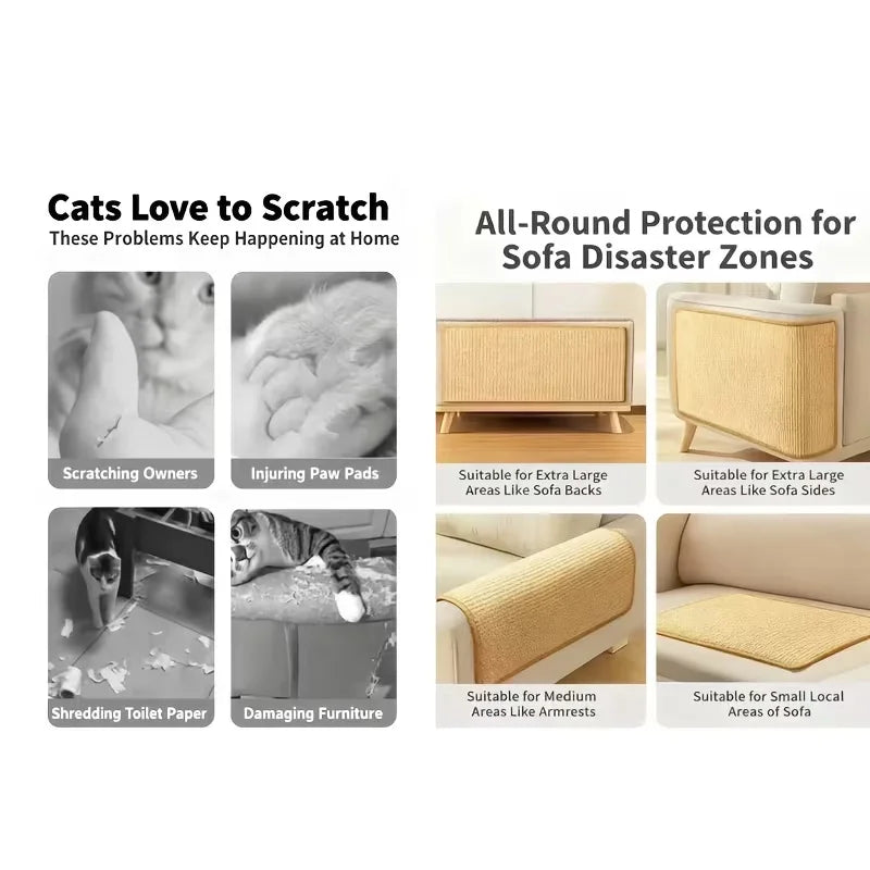 Cat scratching sisal pad