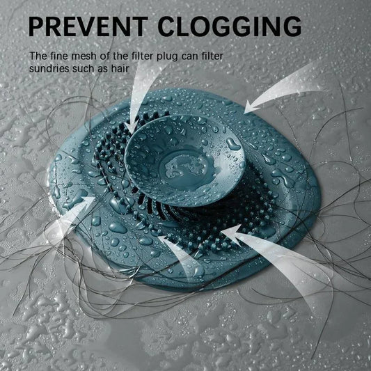 Anti-clog drain stopper and hair catcher