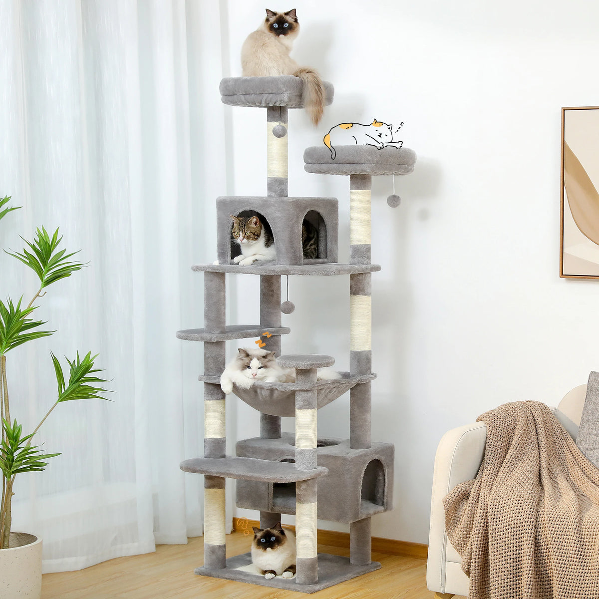 Large cat tree for big cats