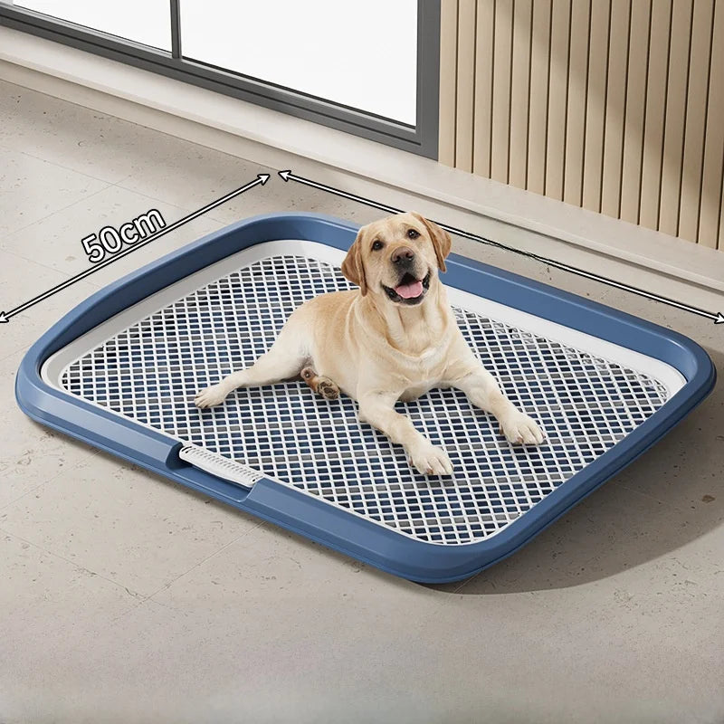 Foldable Indoor Dog Potty Tray, Pad-Free Training Toilet for Small Breeds