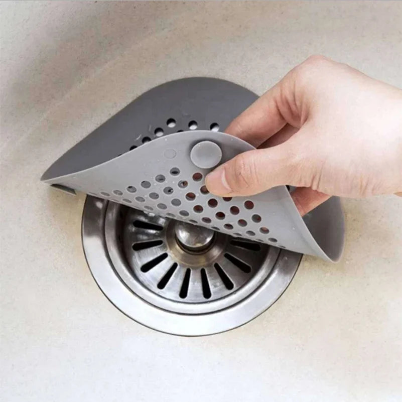White silicone hair catcher