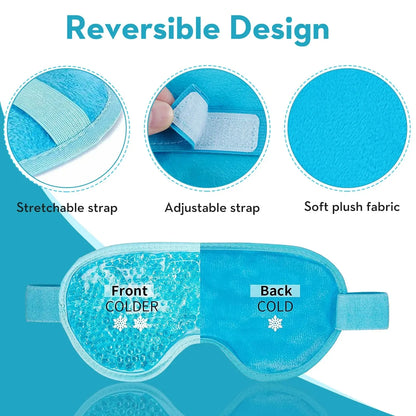 Reusable gel bead eye mask hot and cold - image 3
