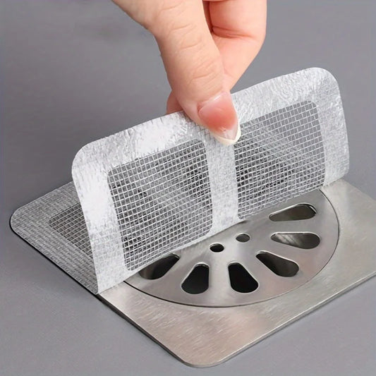 Disposable shower drain hair catcher stickers