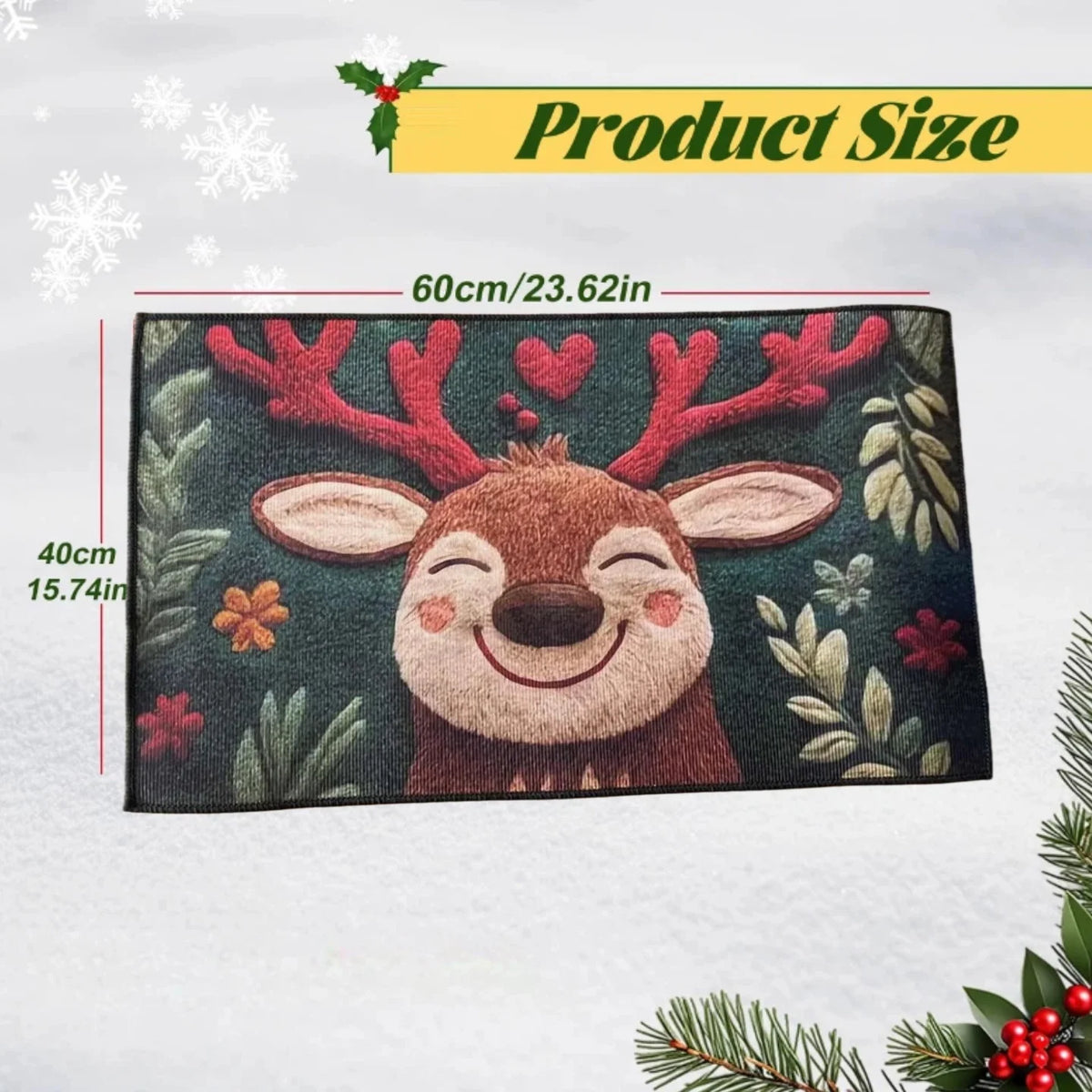 Merry Christmas door mat 40x60cm - image 3